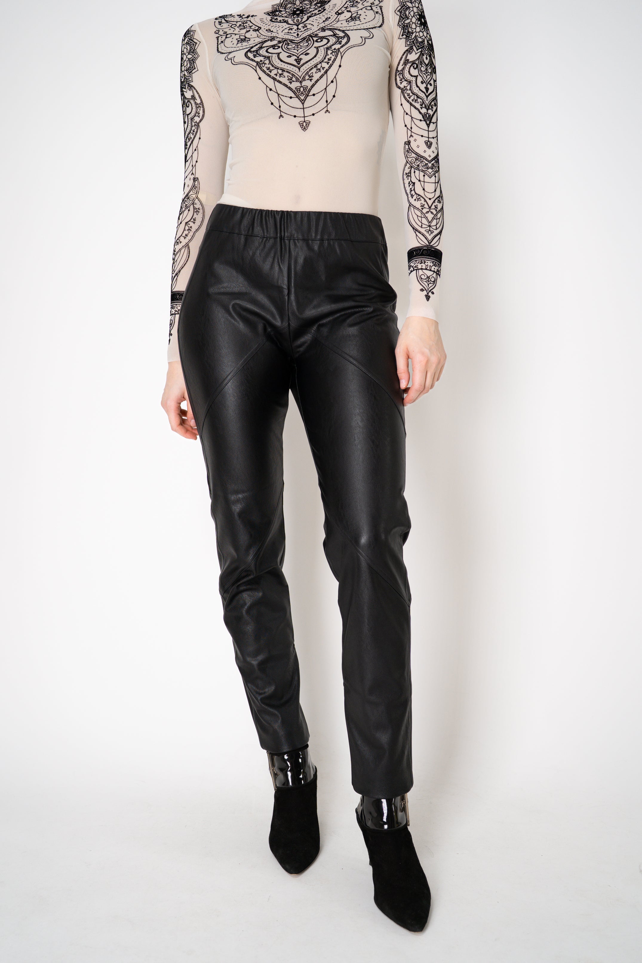 Ameri◆UND NEVAEH SIDE CORD PANTS アイボリー S Ameri（アメリ）の「UND NEVAEH SIDE CORD PANTS（その他パンツ