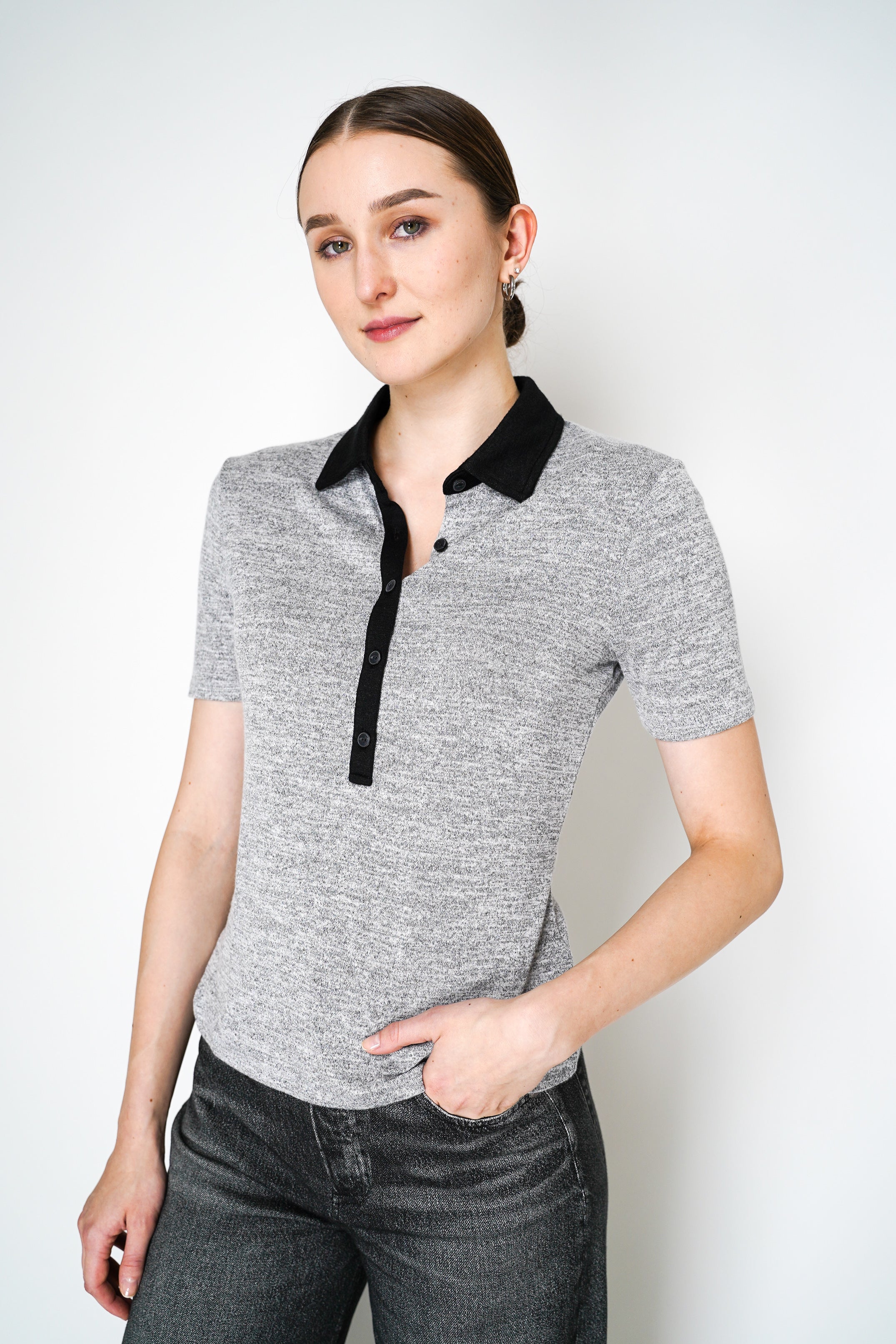 完売 The toe HERALD SHORT SLEEVE POLO KNIT Herald Short Sleeve Polo Knit – THE TOÉ