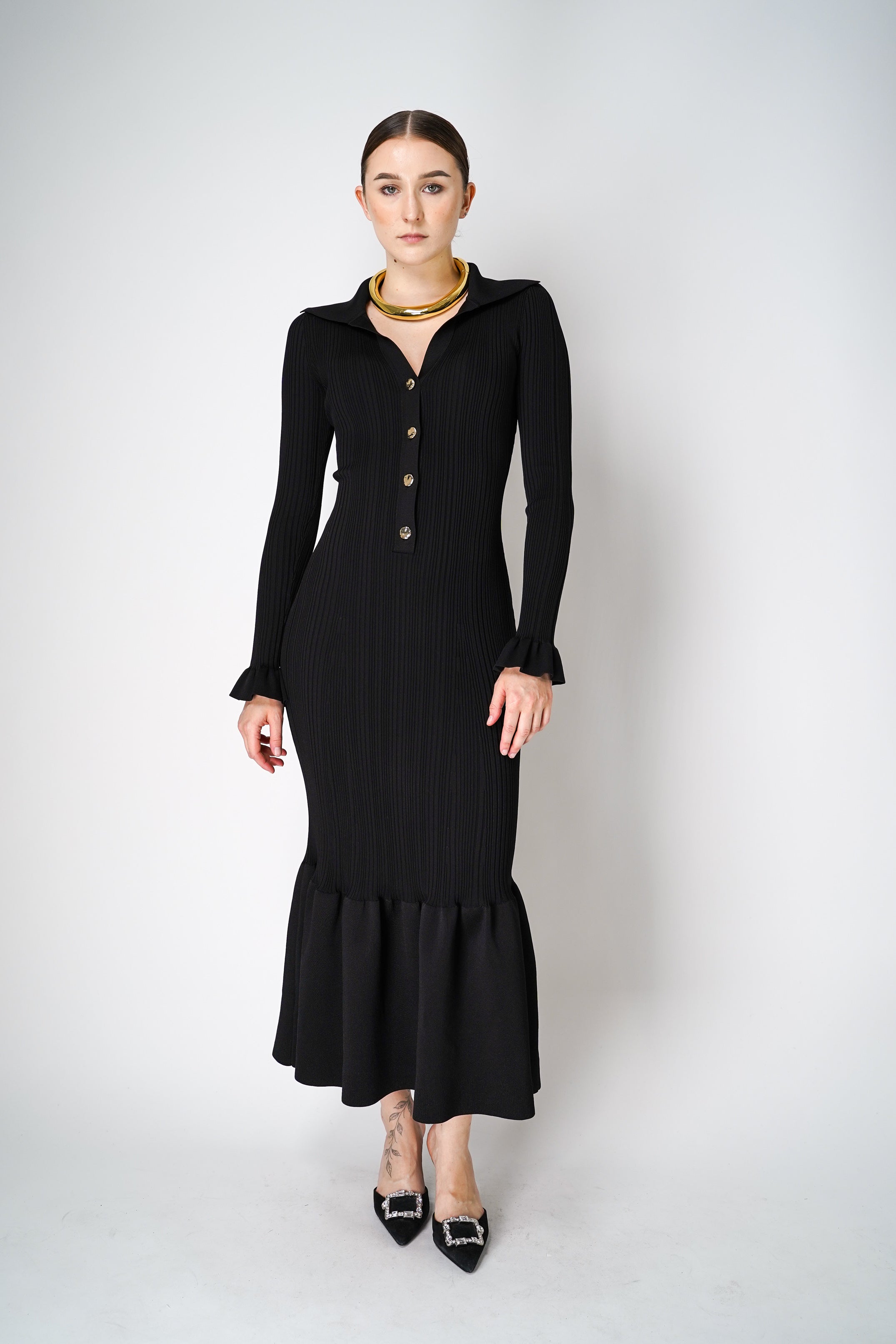 ワンピース SELF PORTRAIT Women Mid Skirts 91009 RS25121SB 89154 Black aug-11-179_1600x.jpg?v=1751589465