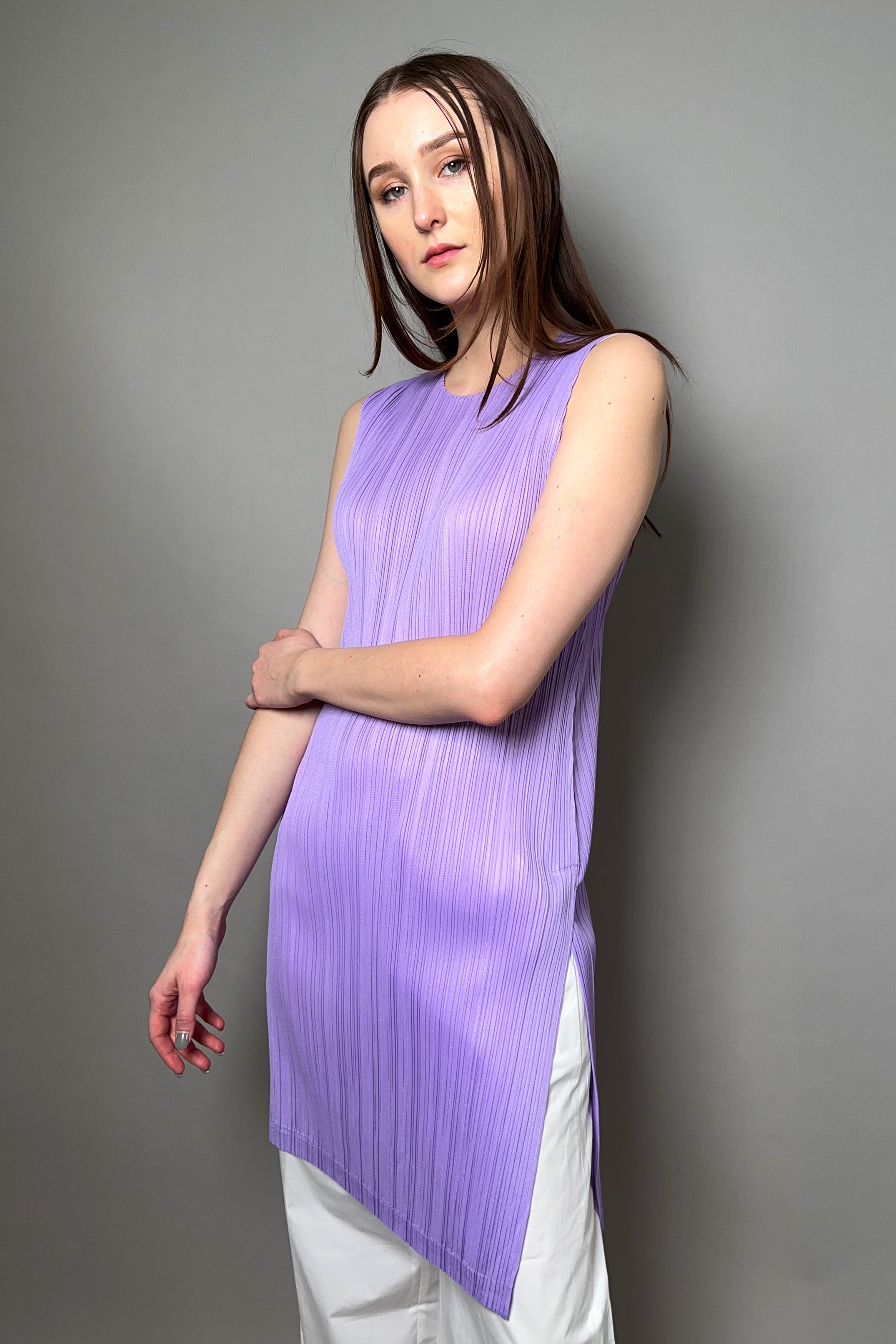 Pleats Please Monthly Colors: March Tunic in Light Purple