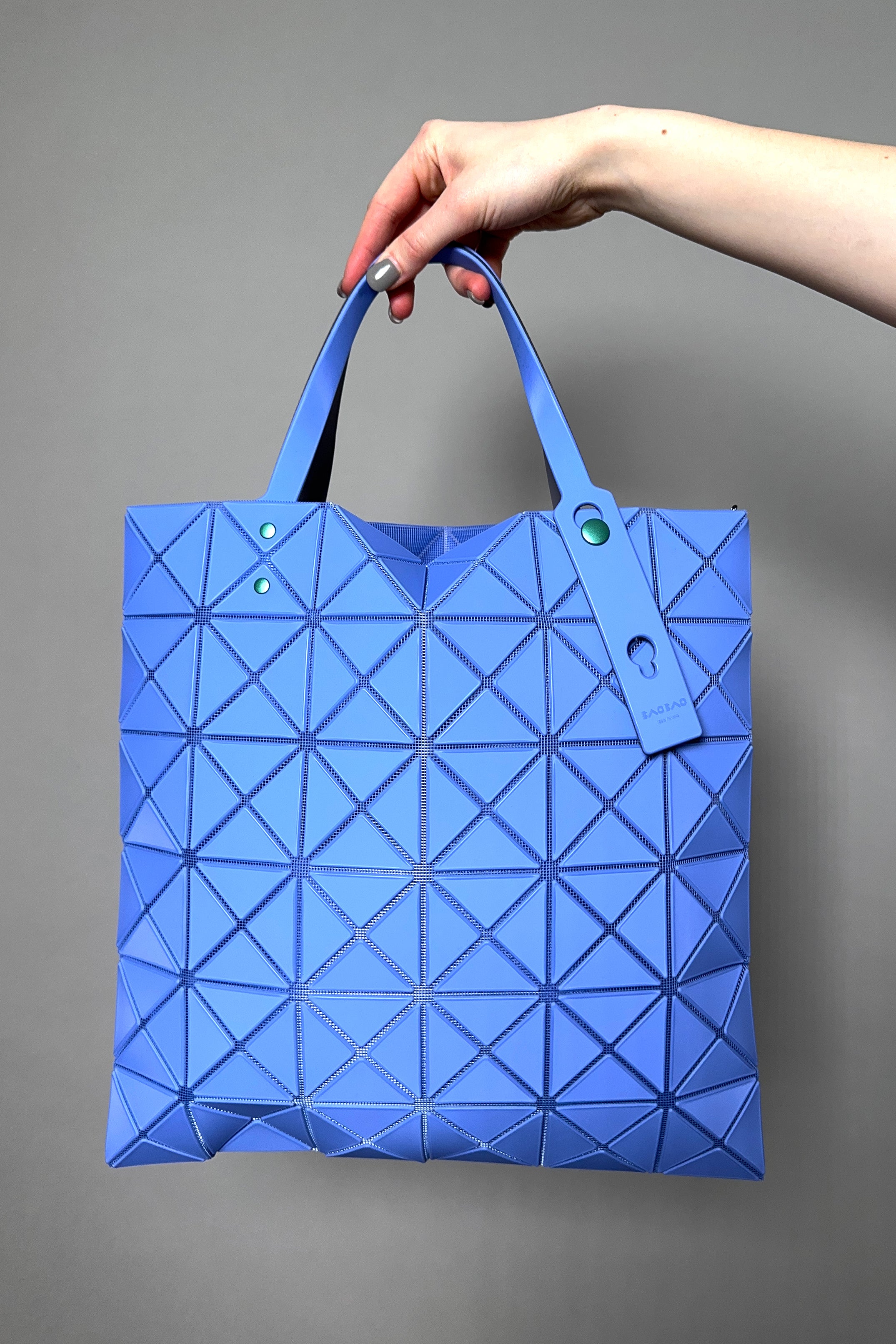 Bao Bao Issey Miyake Boston Small Handbag in Sky Blue – Ashia Mode Clothing