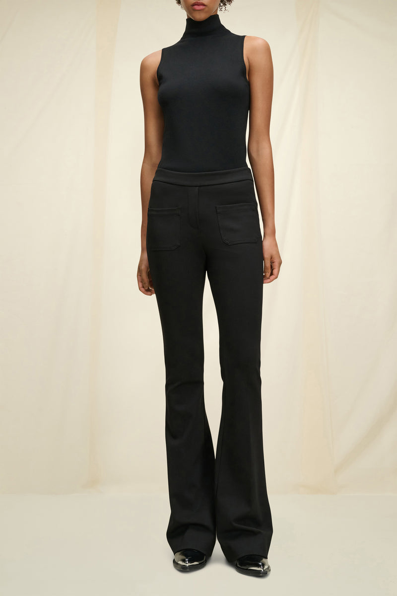Dorothee Schumacher Emotional Essence Bootcut Pants in Black - Ashia Mode - Vancouver, BC