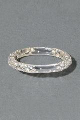 Alexis Bittar Clear Confetti Crystal Lucite Skinny Magnetic Hinge Bracelet