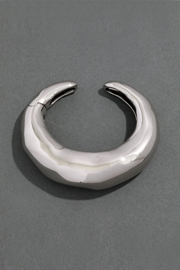 Alexis Bittar Large Molten Hinged Cuff in Silver Vancouver. Shop Online or in Store. 