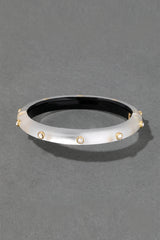Alexis Bittar Crystal Studded Lucite Hinge Bracelet in Silver Vancouver. Shop Online or in Store. 
