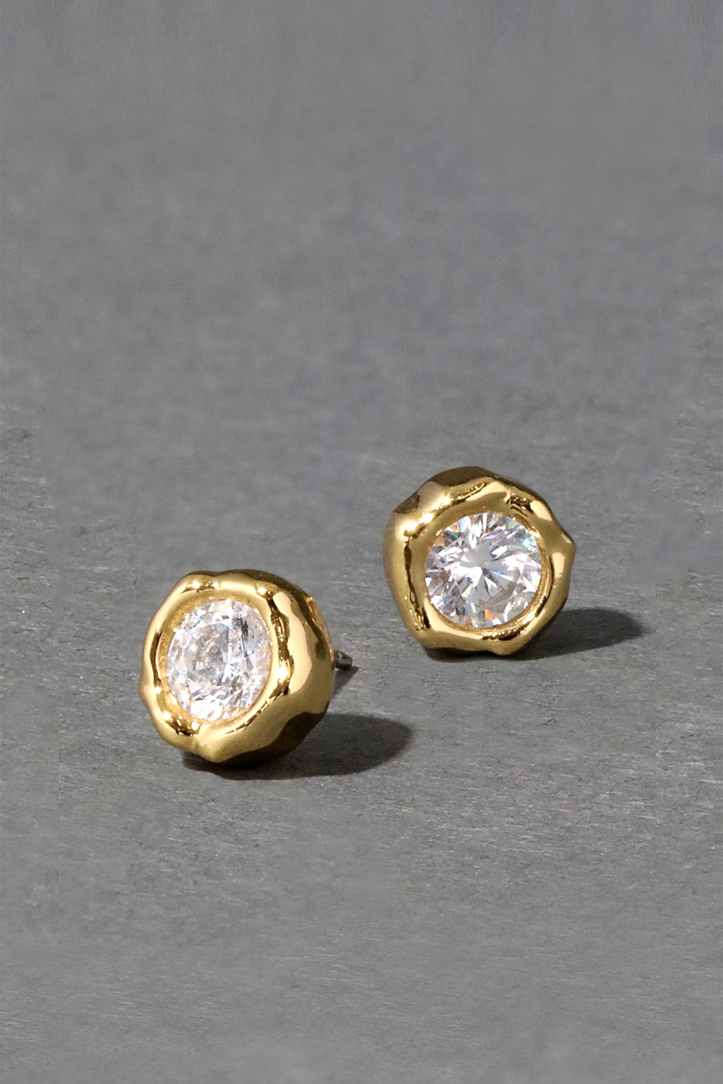 Alexis Bittar Asterales Molten Bezel Gold Stud Earring – Ashia Mode