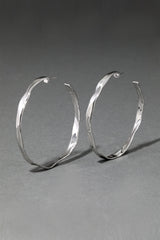 Alexis Bittar Molten Silver X-Large Hoop Earring Vancouver. Shop Online or in Store. 