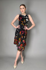 Fuzzi Pleated Floral Polka-Dot Stretch Tulle Dress Vancouver. Shop Online or in Store.
