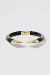 Alexis Bittar Mirrored Pyramid Lucite Brake Hinge Bracelet in Black Vancouver. Shop Online or in Store. 