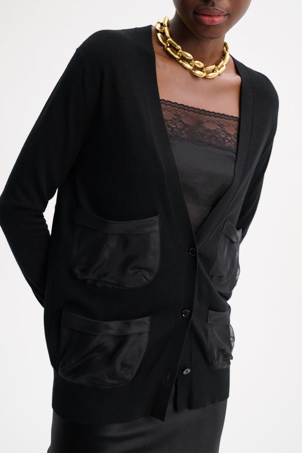 Dorothee Schumacher Cardigan with Organza Pockets