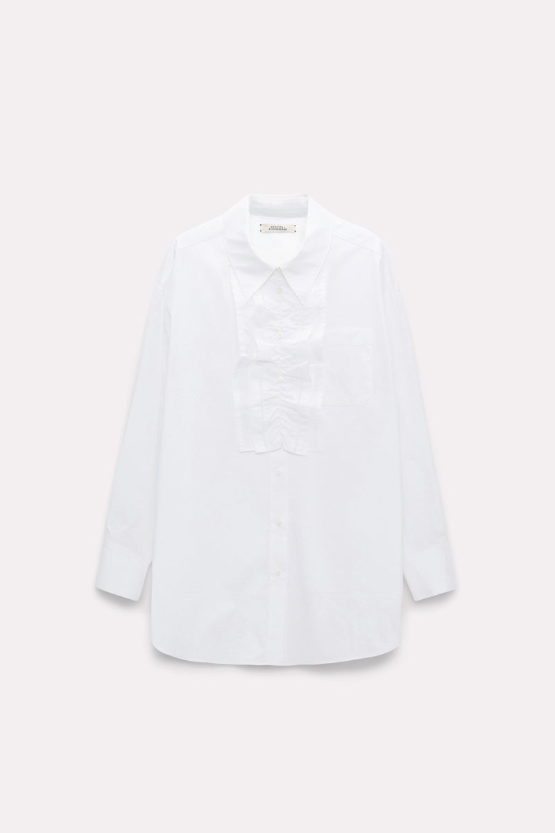 Dorothee Schumacher Poplin Power Blouse with Removable Bib Front