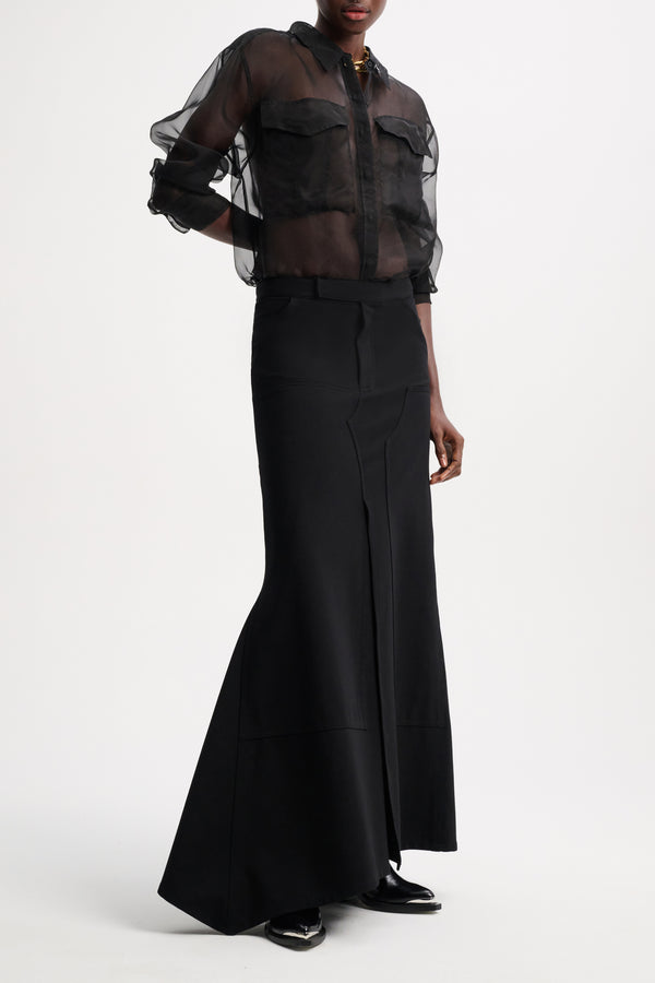 Dorothee Schumacher Sheer Opulence Silk Organza Blouse