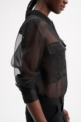 Dorothee Schumacher Sheer Opulence Silk Organza Blouse
