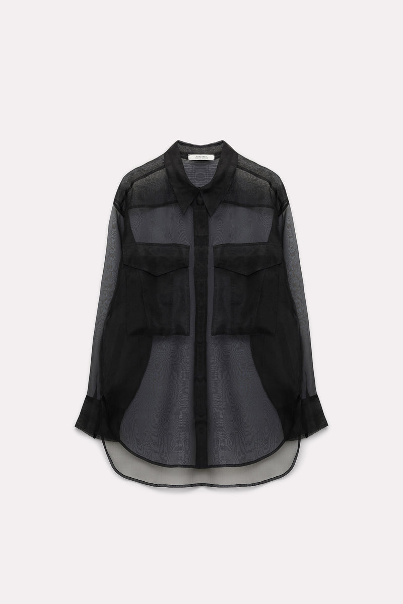 Dorothee Schumacher Sheer Opulence Silk Organza Blouse