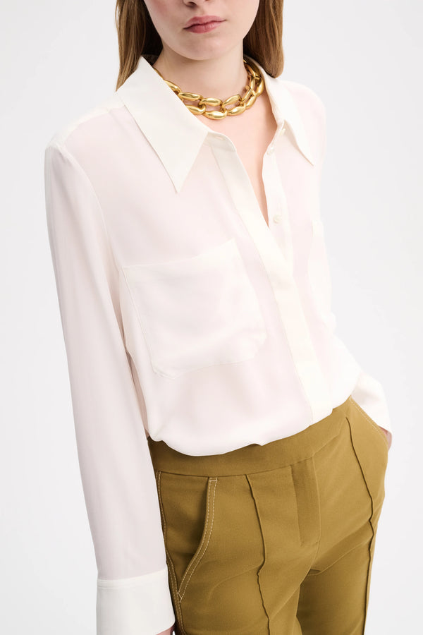 Dorothee Schumacher Sophisticated Volumes Silk blouse with Pockets