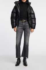 Dorothee Schumacher Reversible Belt With Signature Buckle in Black Vancouver. Shop Online or in Store. 