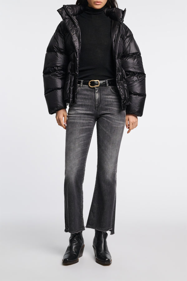 Dorothee Schumacher Reversible Belt With Signature Buckle in Black Vancouver. Shop Online or in Store. 