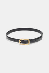 Dorothee Schumacher Reversible Belt With Signature Buckle in Black Vancouver. Shop Online or in Store. 