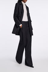 Dorothee Schumacher Long Sleeve Stretch Knit Turtleneck Pullover in White