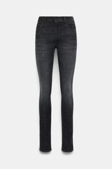 Dorothee Schumacher Extra Long Skinny Leg Jeans in Black Wash