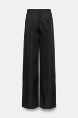 Dorothee Schumacher Techno Stretch Wide Leg Nylon Pants in Black