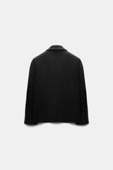 Dorothee Schumacher Cropped Embroidered Punto Milano Jacket in Black