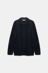 Dorothee Schumacher Merino-Cashmere Knit Bomber Jacket in Navy Vancouver. Shop Online or in Store.