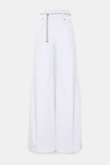 Dorothee Schumacher XL Wide Leg Jeans with Rope Belt in White Vancouver. Shop Online or in Store.