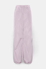 Dorothee Schumacher Pull-On Style Sporty Nylon Pants in Crocus Lilac Vancouver. Shop Online or in Store.