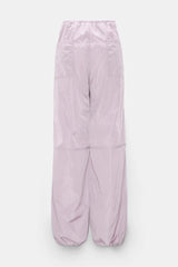 Dorothee Schumacher Pull-On Style Sporty Nylon Pants in Crocus Lilac Vancouver. Shop Online or in Store.