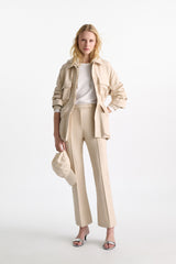 Dorothee Schumacher Cropped flares in Punto Milano in Oat Vancouver. Shop Online or in Store.