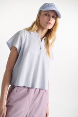Dorothee Schumacher "Love" Embroidered Baseball Cap in Baby Blue