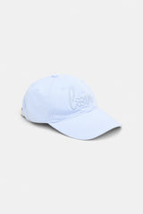 Dorothee Schumacher "Love" Embroidered Baseball Cap in Baby Blue