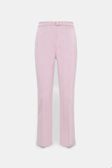 Dorothee Schumacher Knick Flare Knit Punto Milano Trousers in Pink
