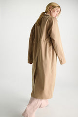 Dorothee Schumacher Technical Cotton Trench Coat in Camel