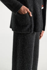 Dorothee Schumacher Merino-cashmere Double-breasted Blazer in Grey Vancouver. Shop Online or in Store.