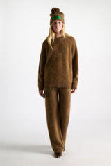 Dorothee Schumacher Merino-cashmere Wide Leg Trousers in Porcini Vancouver. Shop Online or in Store.