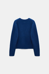 Dorothee Schumacher Cashmere V-neck Pullover in Royal Blue Vancouver. Shop Online or in Store.
