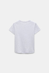 Dorothee Schumacher Telling Love Stories Fitted Tee in Grey and Green