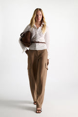 Dorothee Schumacher Slim-Fit Stretch Poplin Blouse With Memory Wire Details in White