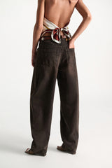 Dorothee Schumacher Full Length Barrel Jeans in Porcini Wash