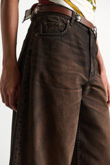 Dorothee Schumacher Full Length Barrel Jeans in Porcini Wash