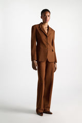 Dorothee Schumacher Punto Milano Wide Leg Pants in Hazelnut