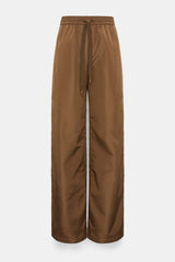 Dorothee Schumacher Barrel Leg Nylon Pants in Porcini