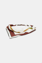 Dorothee Schumacher Silk Scarf/Belt Styling Accessory in Terracotta Mushroom Print
