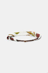 Dorothee Schumacher Silk Scarf/Belt Styling Accessory in Terracotta Mushroom Print