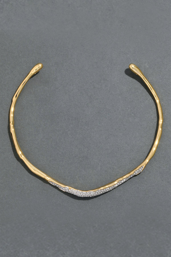 Alexis Bittar Solanales Gold Crystal Skinny Collar