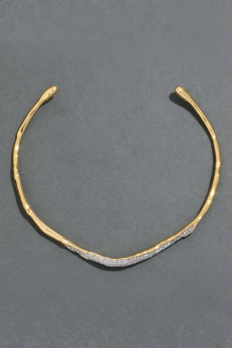 Alexis Bittar Solanales Gold Crystal Skinny Collar