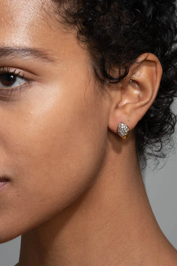 Alexis Bittar Solanales Crystal Tiny Pebble Stud Earring