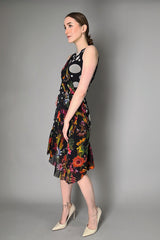 Fuzzi Pleated Floral Polka-Dot Stretch Tulle Dress Vancouver. Shop Online or in Store.